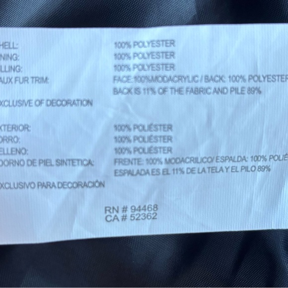 Nautica Black Puffer Jacket with Faux Fur Trim - Picture 11 of 12